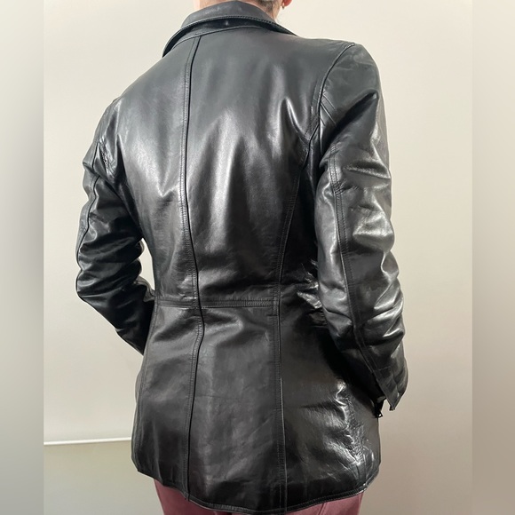 M0851 New Black Leather Jacket - Picture 8 of 8